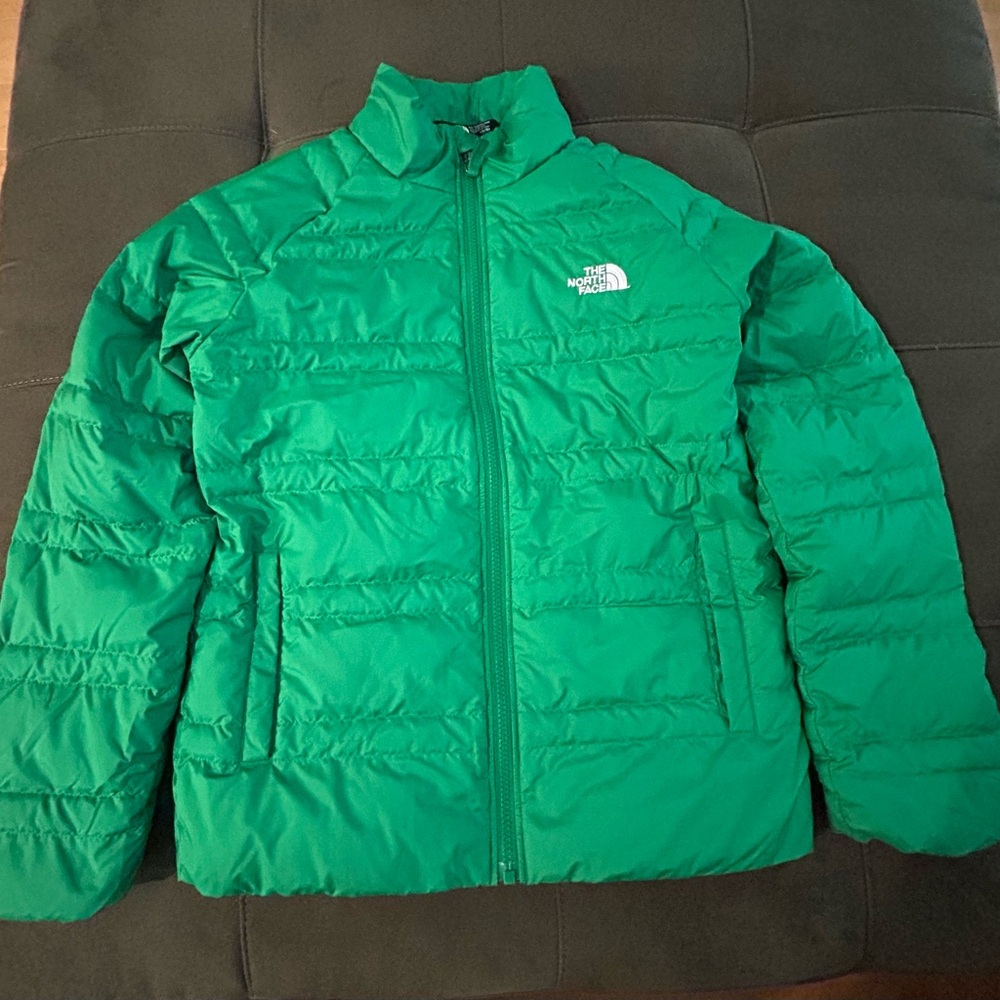 The North Face Vibrant Green Jacket for Spring and Fall Weather.
